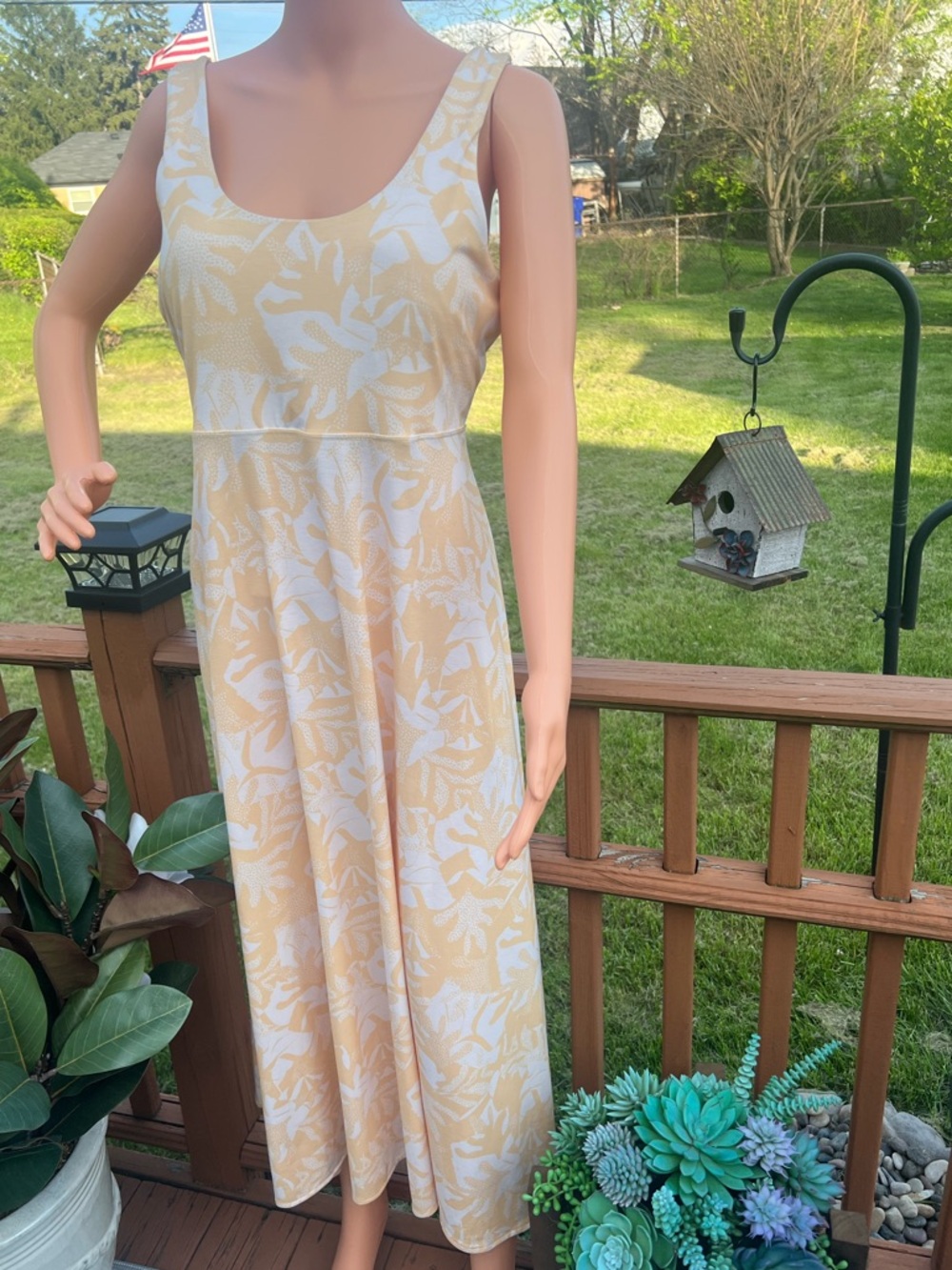 PrAna Beach Dress ‘Sunkissed Seaside’ Tropical 🌴 Print Twisted Back Detail